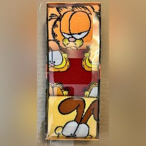 Bioworld & Nickelodeon Garfield Orange Crew Socks 3pk